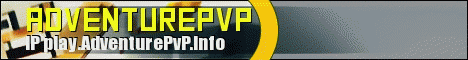 Adventure PvP minecraft server banner