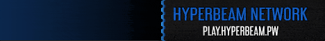 HyperBeam Network minecraft server banner