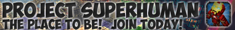 Project Superhuman minecraft server banner