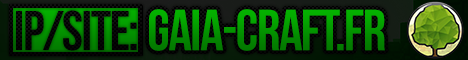 Gaïa minecraft server banner