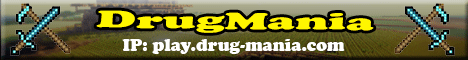 DrugMania minecraft server banner