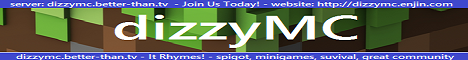 dizzyMC minecraft server banner