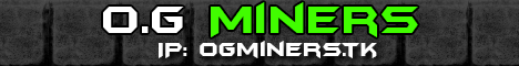 OG Miners minecraft server banner