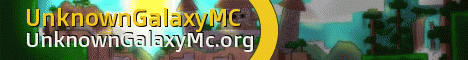 UnknownGalaxyMC minecraft server banner