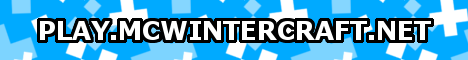 WinterCraft minecraft server banner