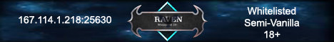 Raven minecraft server banner