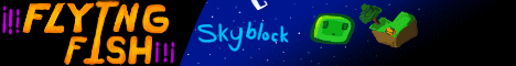 FlyingFish Skyblock minecraft server banner