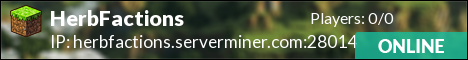 HerbFactions minecraft server banner
