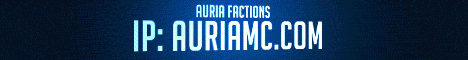 Auria Factions minecraft server banner