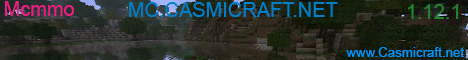 Casmicraft minecraft server banner