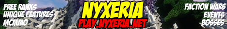 Nyxeria minecraft server banner