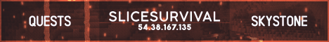 Slice Survival minecraft server banner