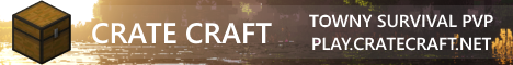 CrateCraft minecraft server banner