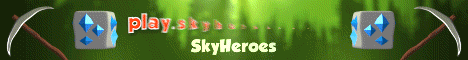 SkyHeroes minecraft server banner