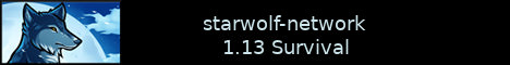 starwolf survival minecraft server banner