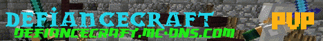 Defiancecraft minecraft server banner