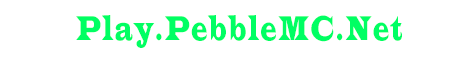 PebbleMC minecraft server banner
