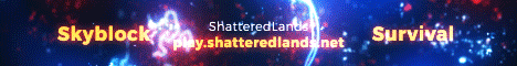 Shattered Lands minecraft server banner