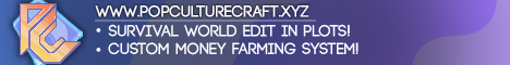 Pop Culture Craft minecraft server banner