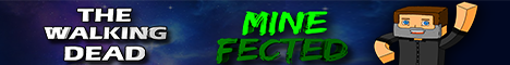 MineFected minecraft server banner