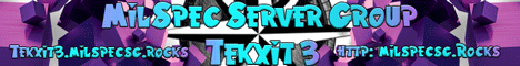 MilSpec Tekxit 3 minecraft server banner