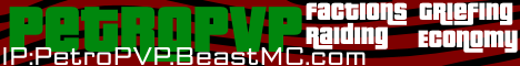 PetroPVP minecraft server banner