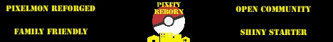Pixity Reborn minecraft server banner