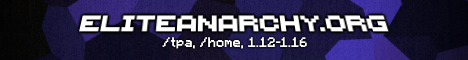 Elite Anarchy minecraft server banner