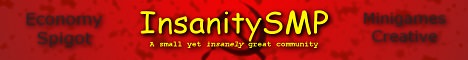 InsanitySMP minecraft server banner