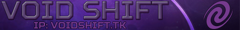 VoidShift minecraft server banner