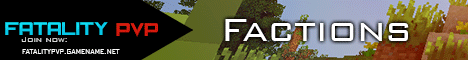 FatalityPvP minecraft server banner