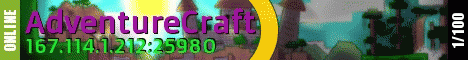AdventureCraft minecraft server banner