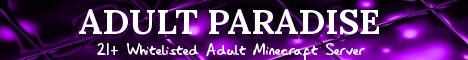Adult Paradise minecraft server banner