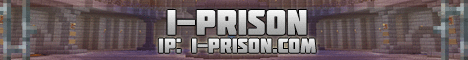 I-Prison minecraft server banner