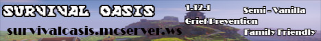 Survival Oasis minecraft server banner