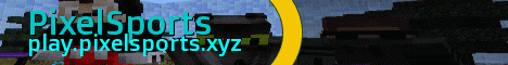 Pixel Sports minecraft server banner