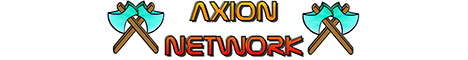 Axion Network minecraft server banner