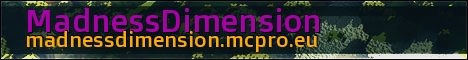 MadnessDimension minecraft server banner