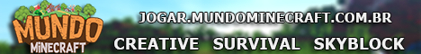 Mundo Minecraft minecraft server banner