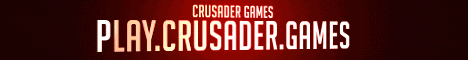 Crusader Games minecraft server banner