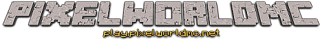 Pixelworldmc minecraft server banner
