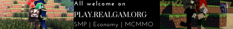 Realgam minecraft server banner