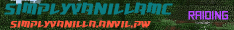 SimplyVanillaMC minecraft server banner