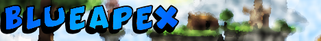 BlueApex minecraft server banner