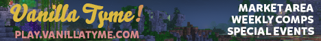 Vanilla Tyme minecraft server banner