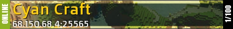 Cyan Craft minecraft server banner