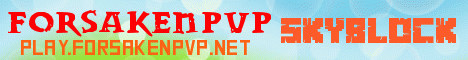 ForsakenPvP minecraft server banner