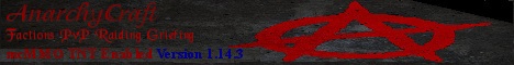 AnarchyCraft minecraft server banner