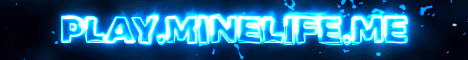 MineLife minecraft server banner