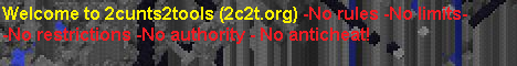 2cunts2tools minecraft server banner